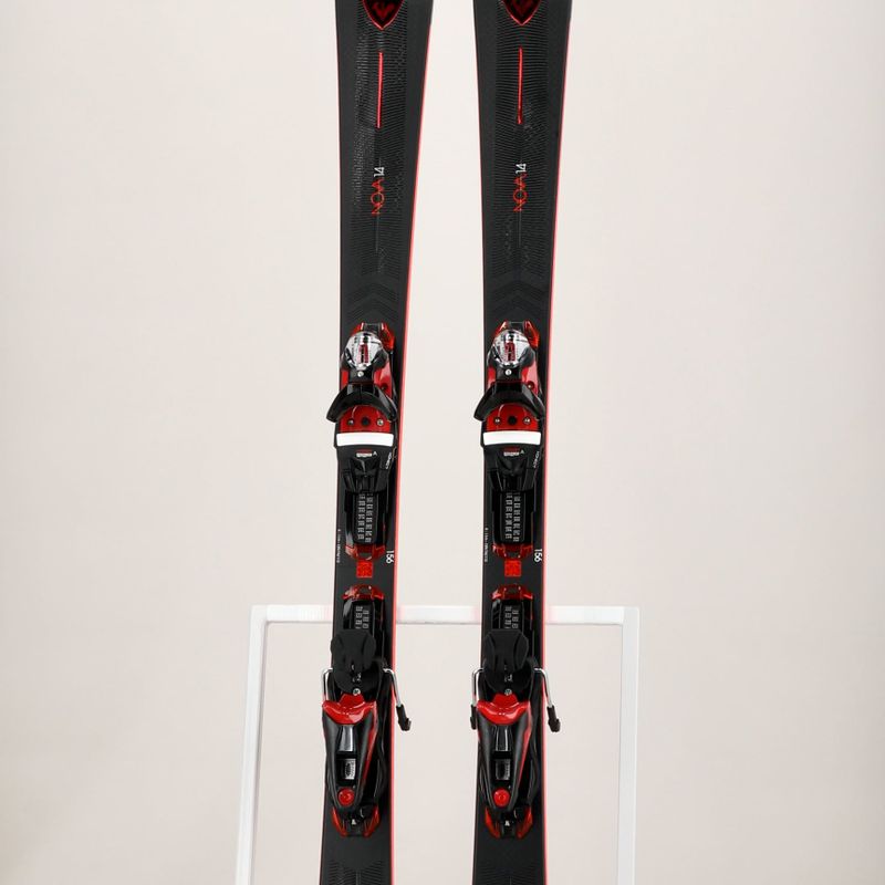 Sci da discesa femminile Rossignol Nova 14 K + attacchi NX12 nero opaco/nero metallizzato 8