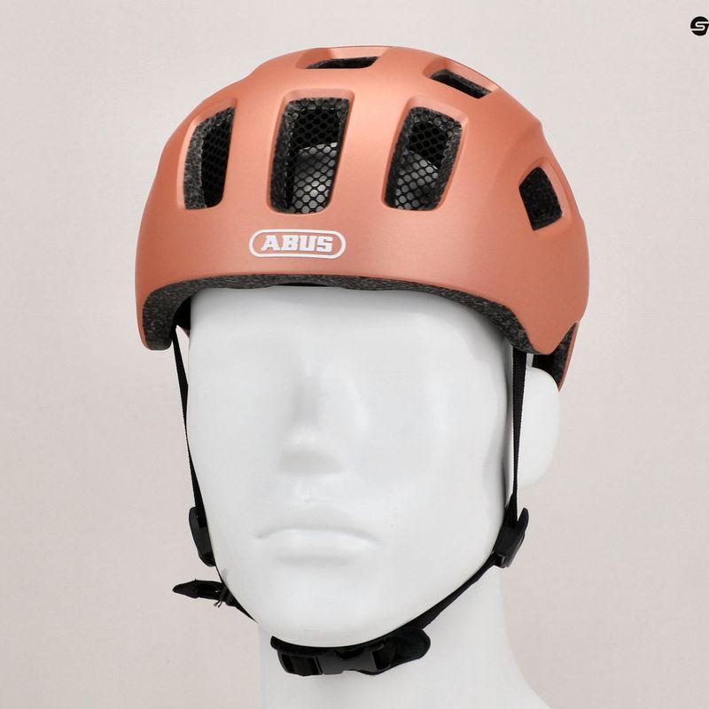 Casco da bici per bambini ABUS Youn-I 2.0 oro rosa 13