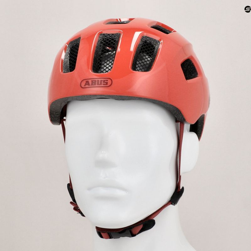 Casco da bici per bambini ABUS Youn-I 2.0 corallo vivo 9