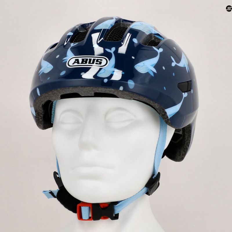 Casco da bicicletta per bambini ABUS Smiley 3.0 balena blu 9