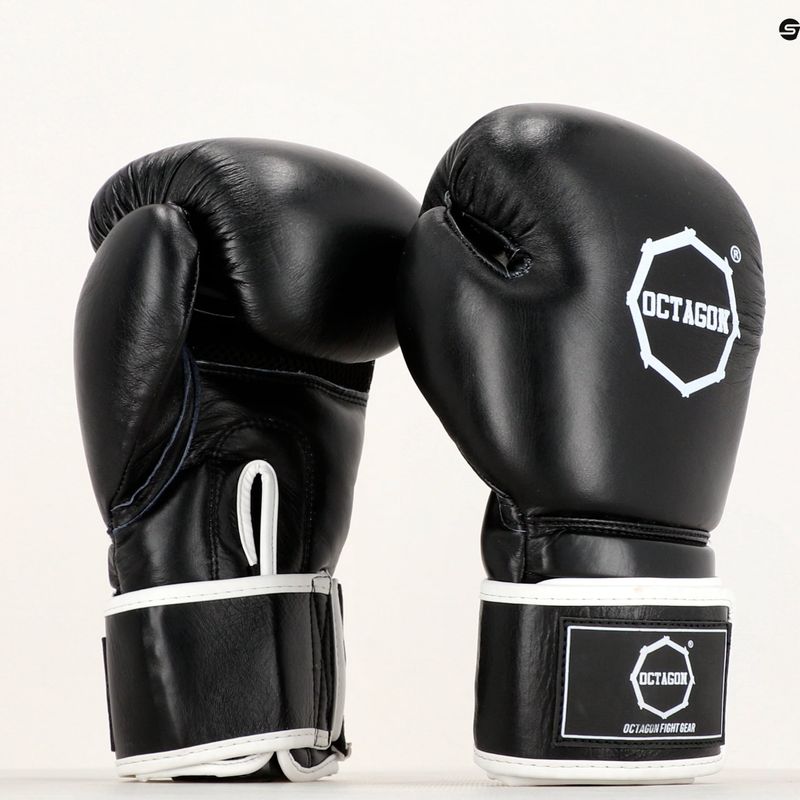 Guantoni da boxe Octagon Agat bianco/nero 10