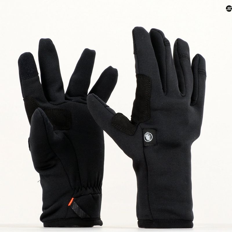 Guanti da trekking Mammut Fleece Pro nero 8