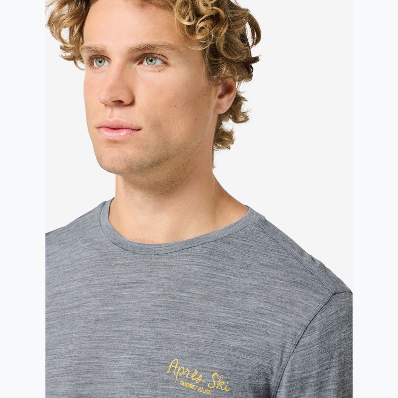 Longsleeve da uomo super.natural Apres Ski cashmere grey melange/various 4