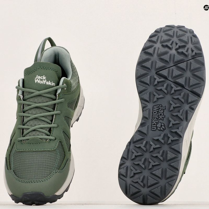 Stivali da trekking Jack Wolfskin da donna Woodland 2 Texapore verde siepe 10