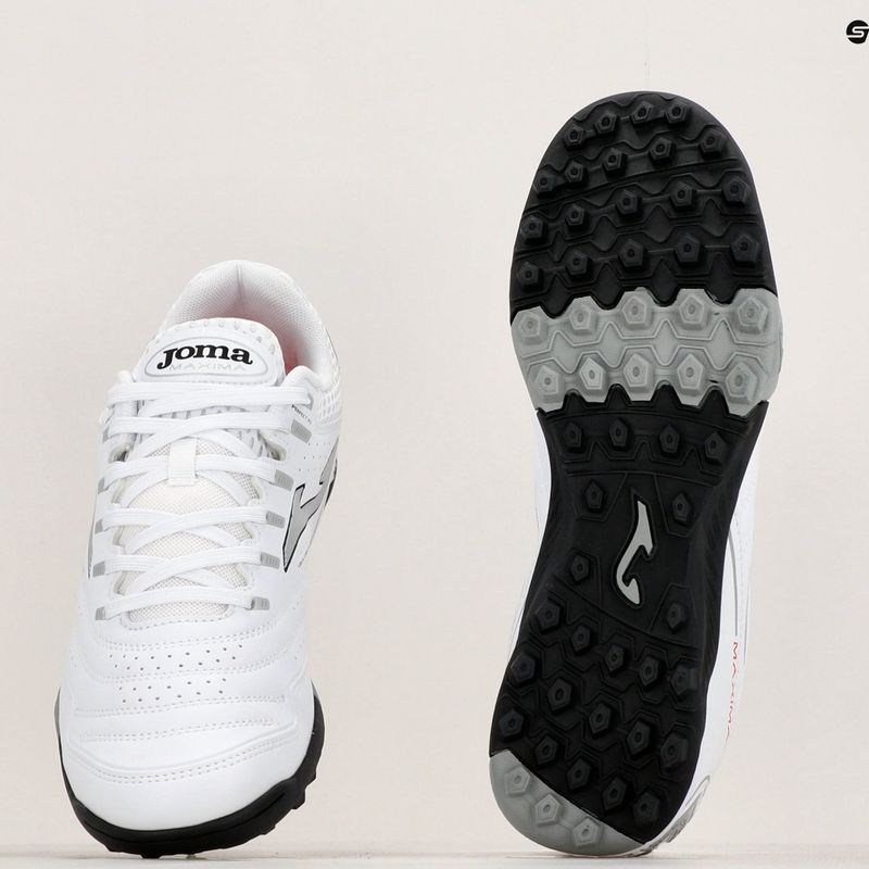 Scarpe da calcio Joma Maxima TF da uomo, bianco 10