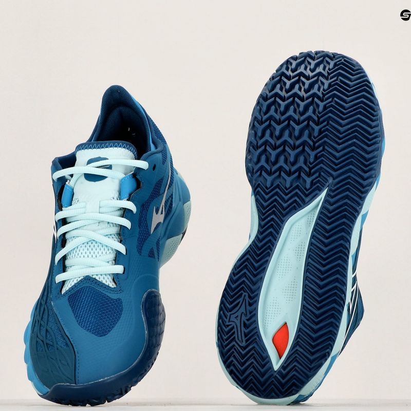 Scarpe da tennis da uomo Mizuno Wave Enforce Tour CC blu marocchino/bianco/bluejay 10
