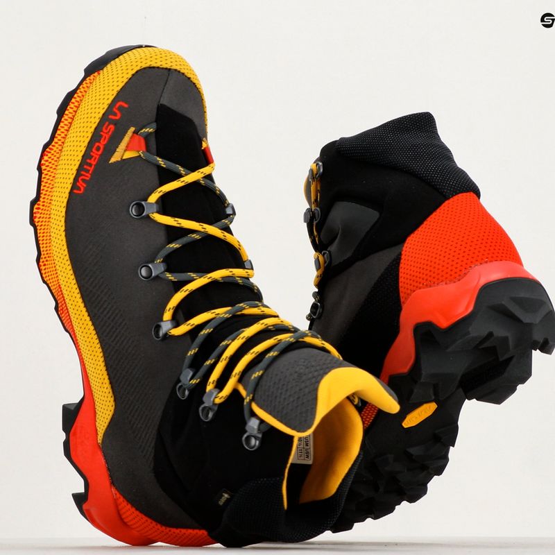 Scarpe da trekking da uomo La Sportiva Aequilibrium Trek GTX carbonio/giallo 10
