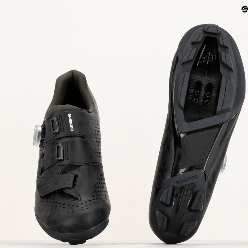 Scarpe da ghiaia Shimano SH-RX600 da uomo, nero 10