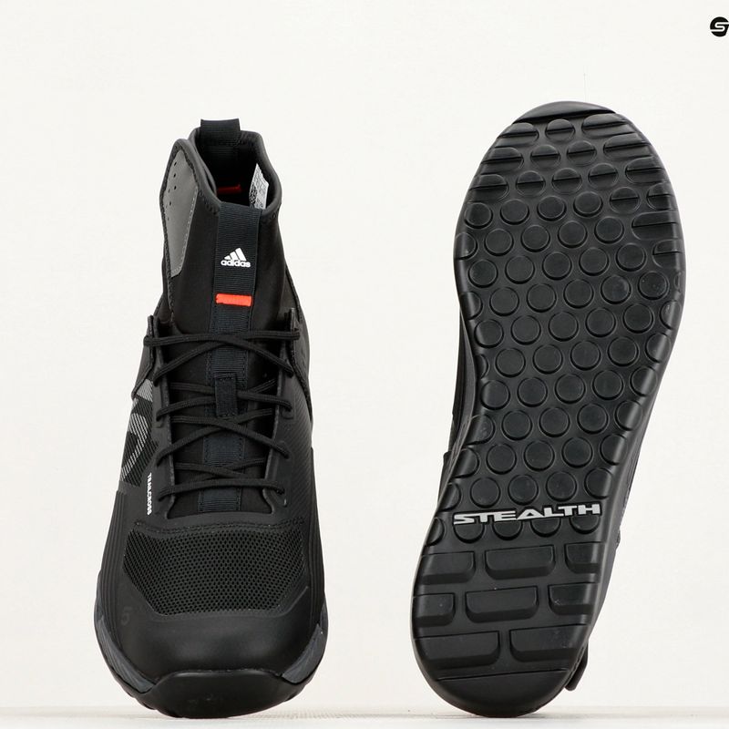 Uomo adidas FIVE TEN Trailcross GTX nucleo nero / grigio tre / dgh solido grigio piattaforma scarpe da ciclismo 22