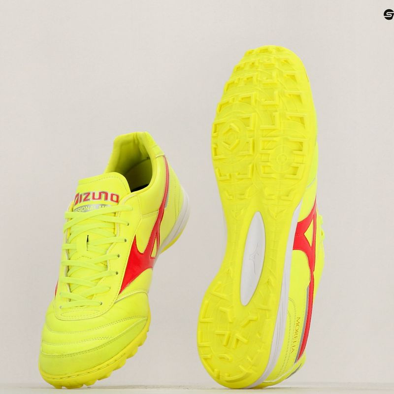 Scarpe da calcio Mizuno Morelia Sala Elite TF giallo sicurezza/fuoco corallo 2/galaxy argento uomo 11