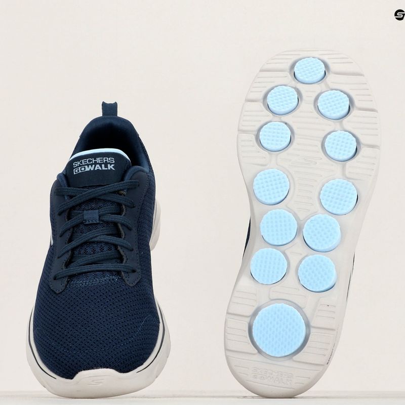 Scarpe SKECHERS Go Walk 7 Clear Path donna navy/bianco/blu chiaro 11