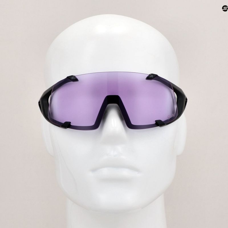 Occhiali da sole Alpina Hawkeye Q-Lite V nero opaco/viola 9
