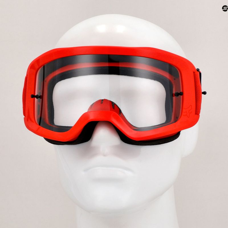 Occhiali da ciclismo Fox Racing Main Core rosso fluorescente 7