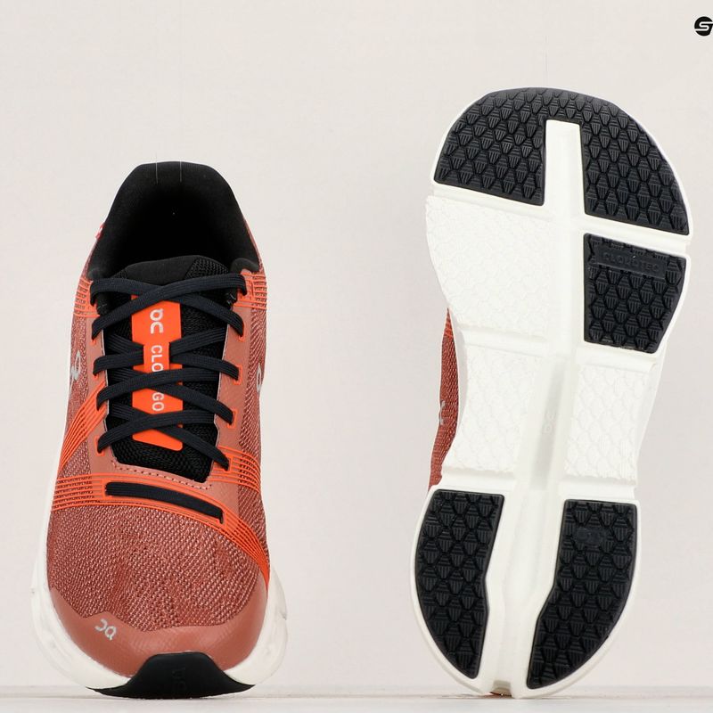 Scarpe da corsa On Running Cloudgo da donna in mogano/avorio 11