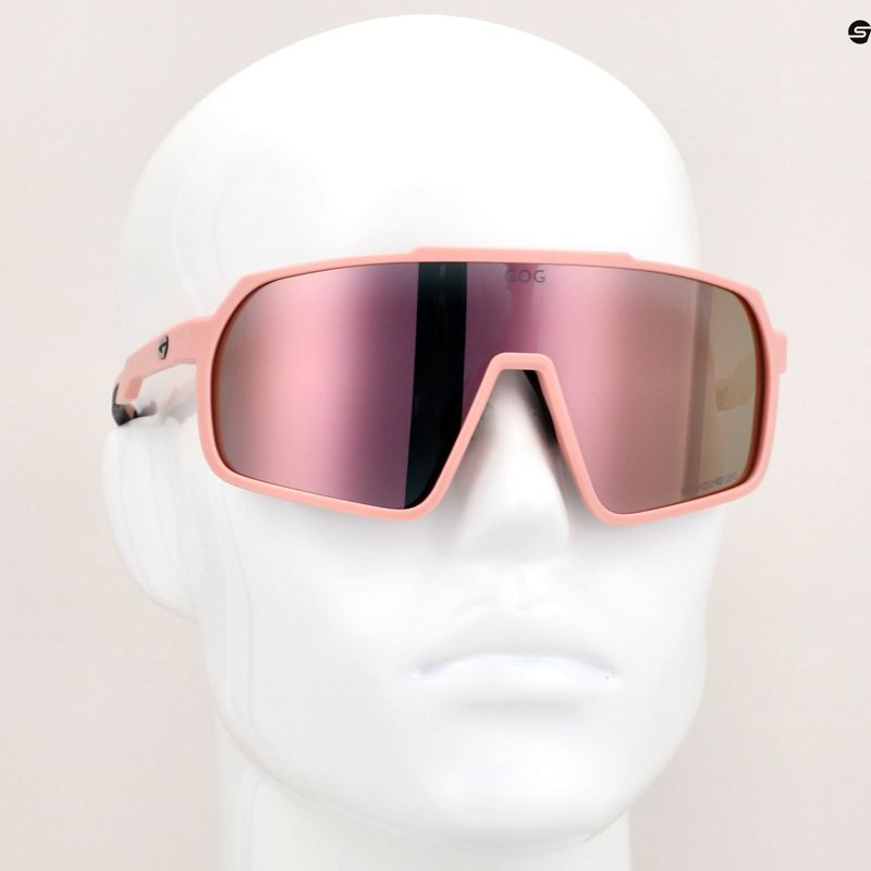 Occhiali da sole GOG Okeanos rosa polveroso opaco/nero/rosa policromatico 7