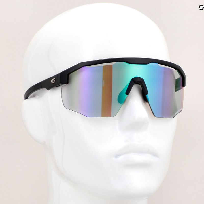 Occhiali da sole GOG Argo C nero opaco/verde policromatico 11