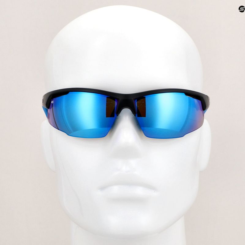 Occhiali da sole GOG Falcon nero opaco/blu/policromatico bianco-blu 12