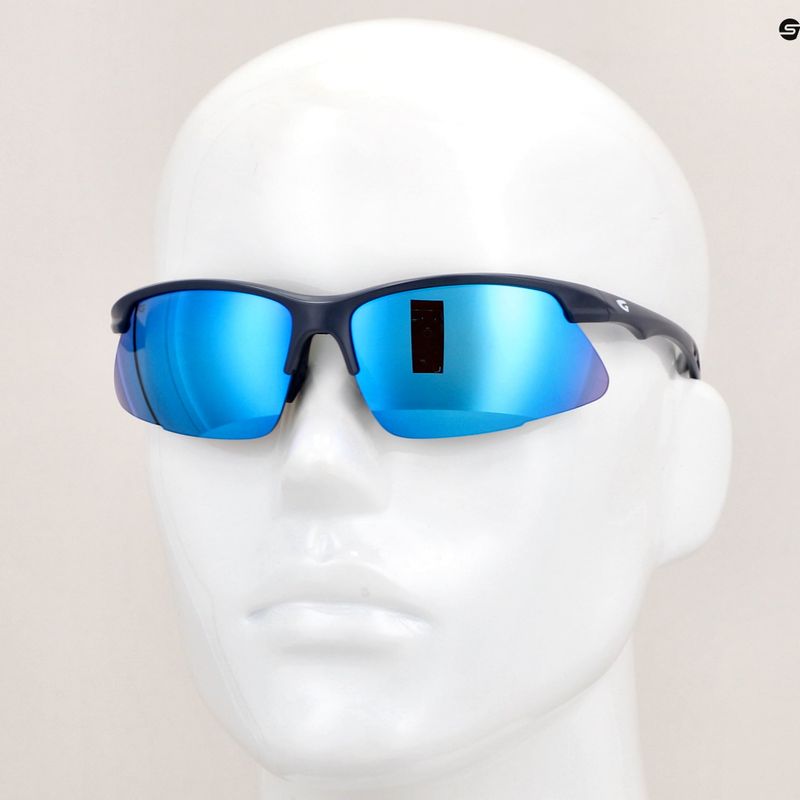 Occhiali da sole GOG Pico blu navy opaco/bianco-blu policromatico 10