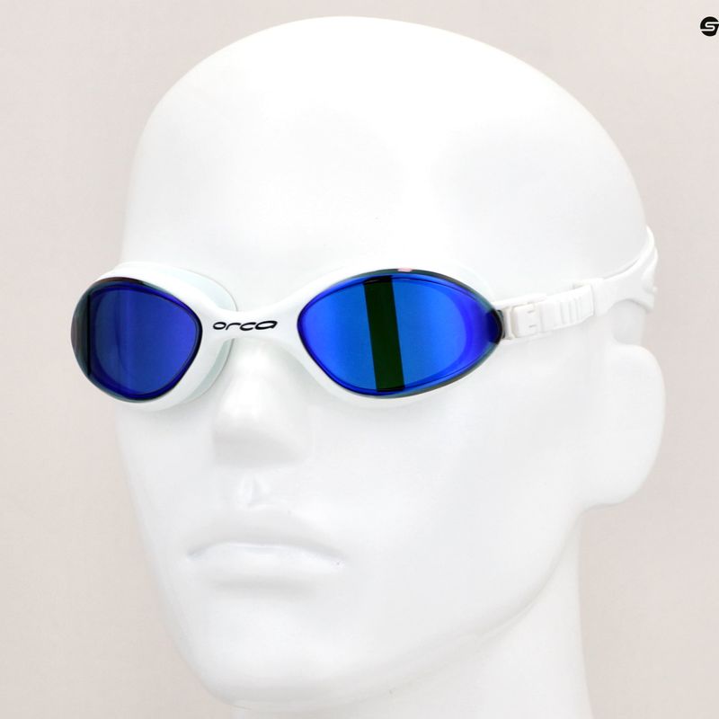 Occhiali da nuoto Orca Killa 180º blu/bianco 3