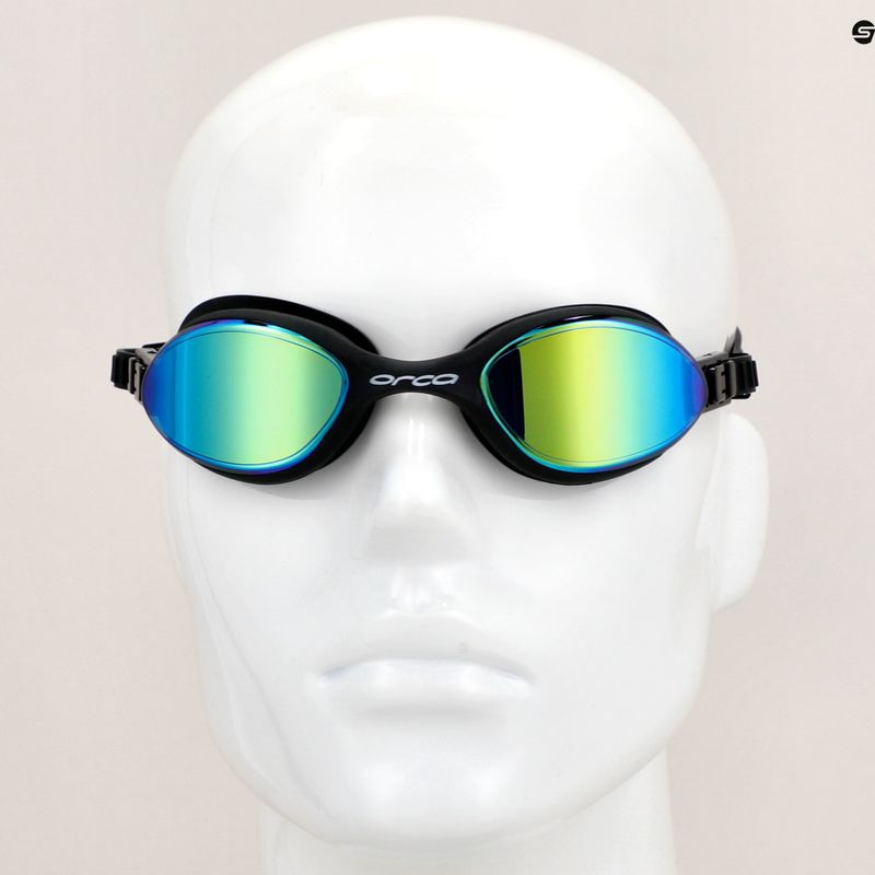 Occhiali da nuoto Orca Killa 180º nero a specchio 3