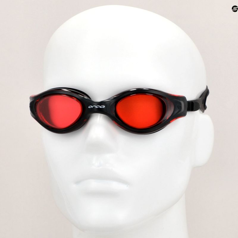 Occhialini da nuoto Orca Killa Vision rosso/nero 8