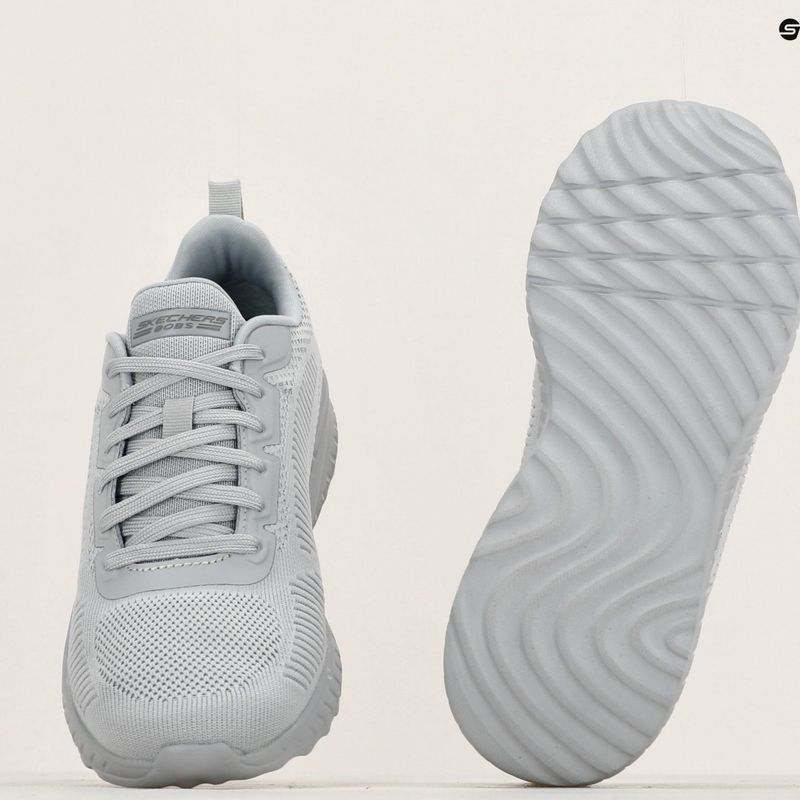 SKECHERS Scarpe da donna Bobs Squad Chaos Face Off grigio chiaro 10