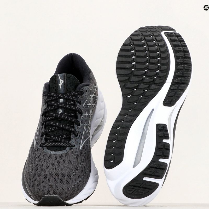 Scarpe da corsa da uomo Mizuno Wave Inspire 20 ebano/bianco/nero 10