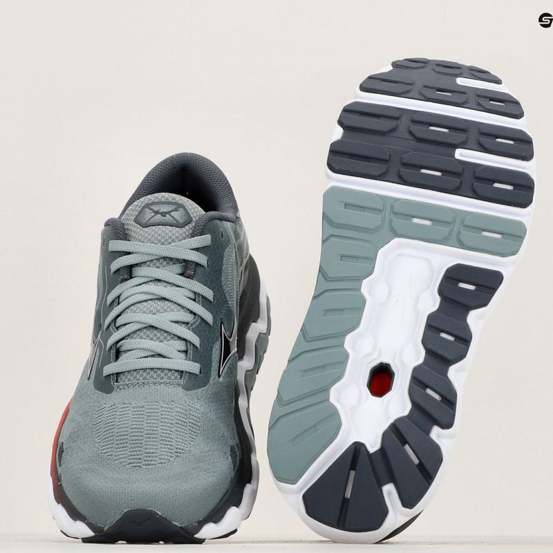 Scarpe da corsa da uomo Mizuno Wave Horizon 7 piombo/nichel/cayenne 10