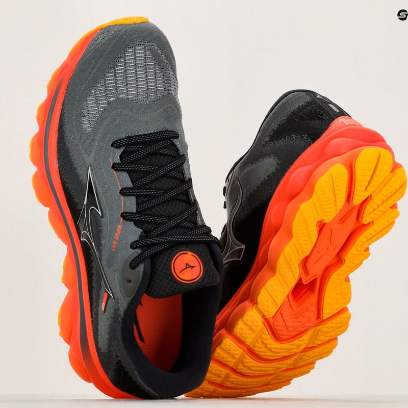 Scarpe da corsa da uomo Mizuno Wave Sky 7 turbolenza/nickel/corallo caldo 11