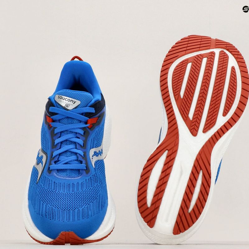 Scarpe da corsa Saucony Triumph 21 cobalto/argento per uomo 9