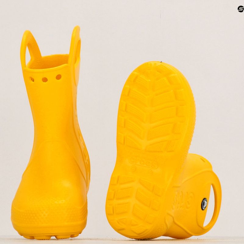 Crocs Handle Rain Boot Bambini giallo 10