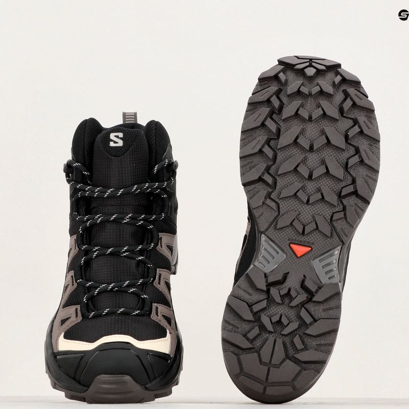Scarpe da trekking da donna Salomon X Ultra 360 MID GTX nero/plum kitten/shale 9