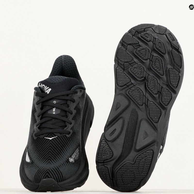 Scarpe da corsa da donna HOKA Clifton 9 GTX nero/nero 10