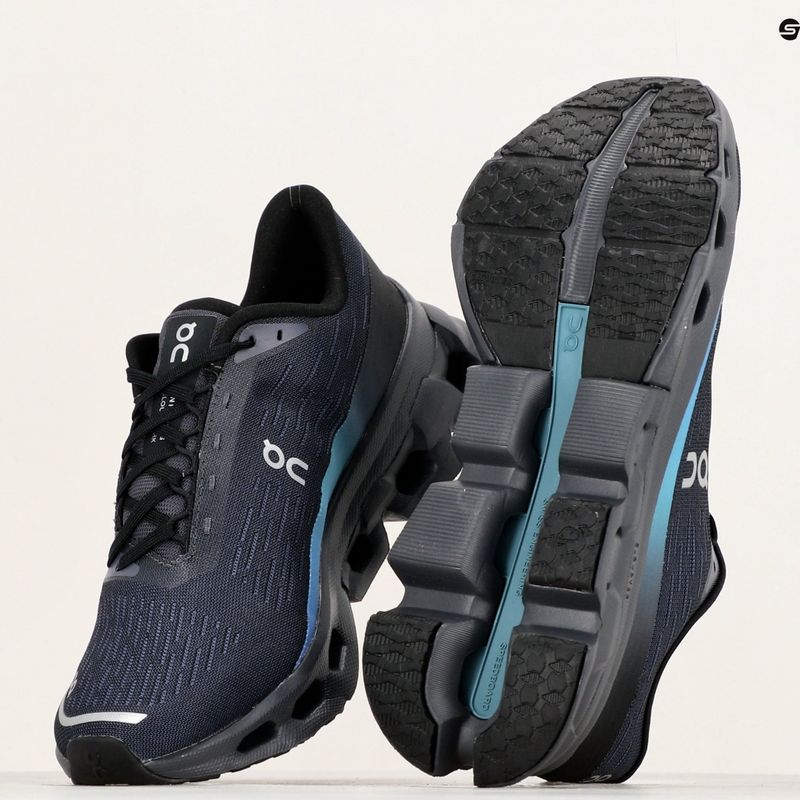 Scarpe da corsa On Running Cloudspark nero/mirtillo da donna 9