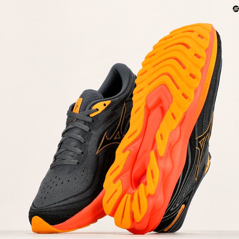 Scarpe da corsa da uomo Mizuno Wave Skyrise 5 turbolenza/citrus/nasturzio 9