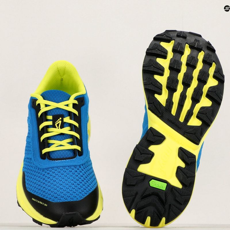 Scarpe da corsa da uomo Inov-8 Trailfly Ultra G 280 blu/giallo 9