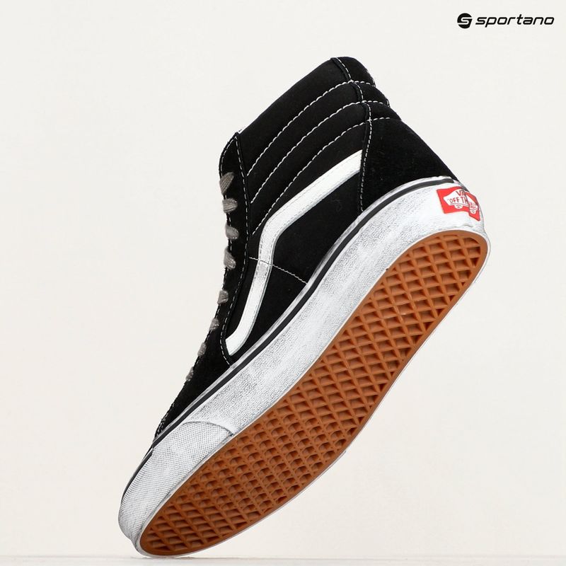 Scarpe Vans SK8-Hi Stressed nero/bianco 9