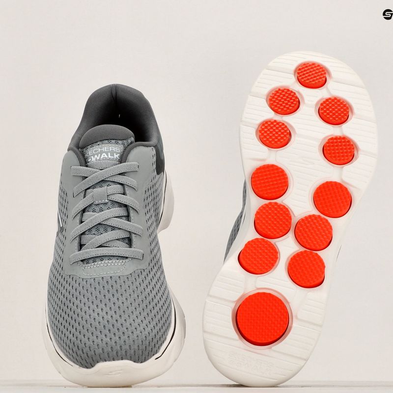 Scarpe da uomo SKECHERS Go Walk 7 The Construct grigio/bianco/arancio 9