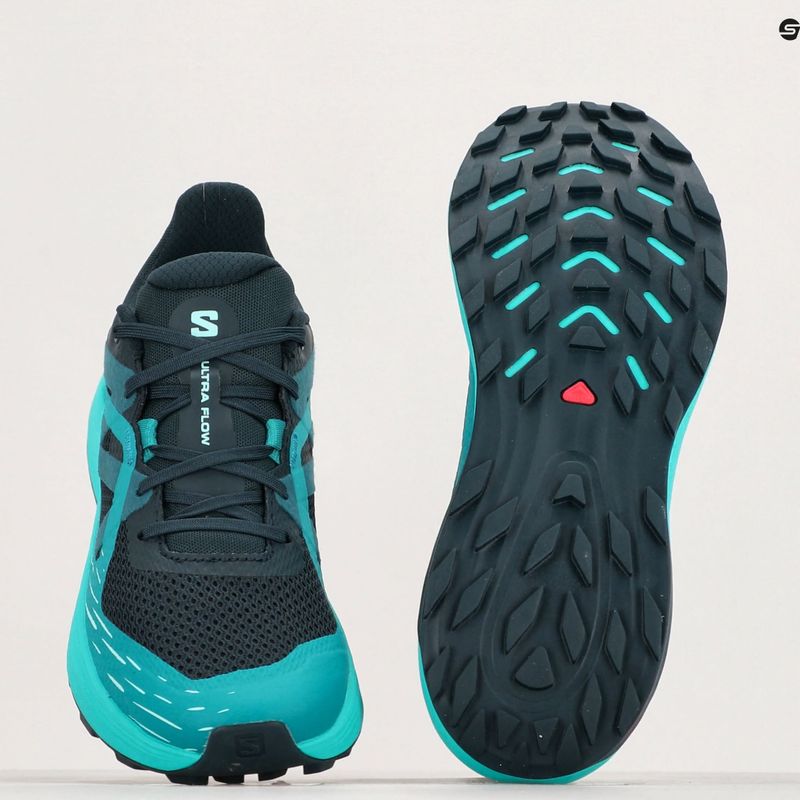 Scarpe da corsa Salomon Ultra Flow uomo carbonio/tahitian tide/deep dive 9