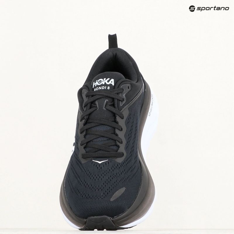 Scarpe da corsa da uomo HOKA Bondi 8 Wide nero/bianco 9