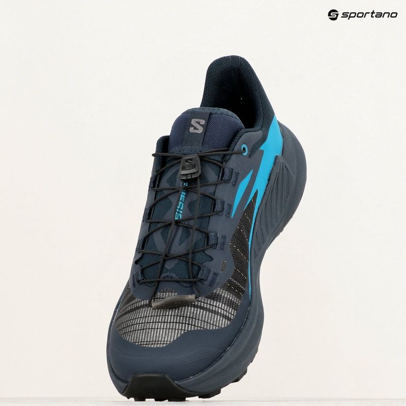 Salomon Genesis scarpe da corsa da uomo carbonio/tahitian tide/quiet shade 9