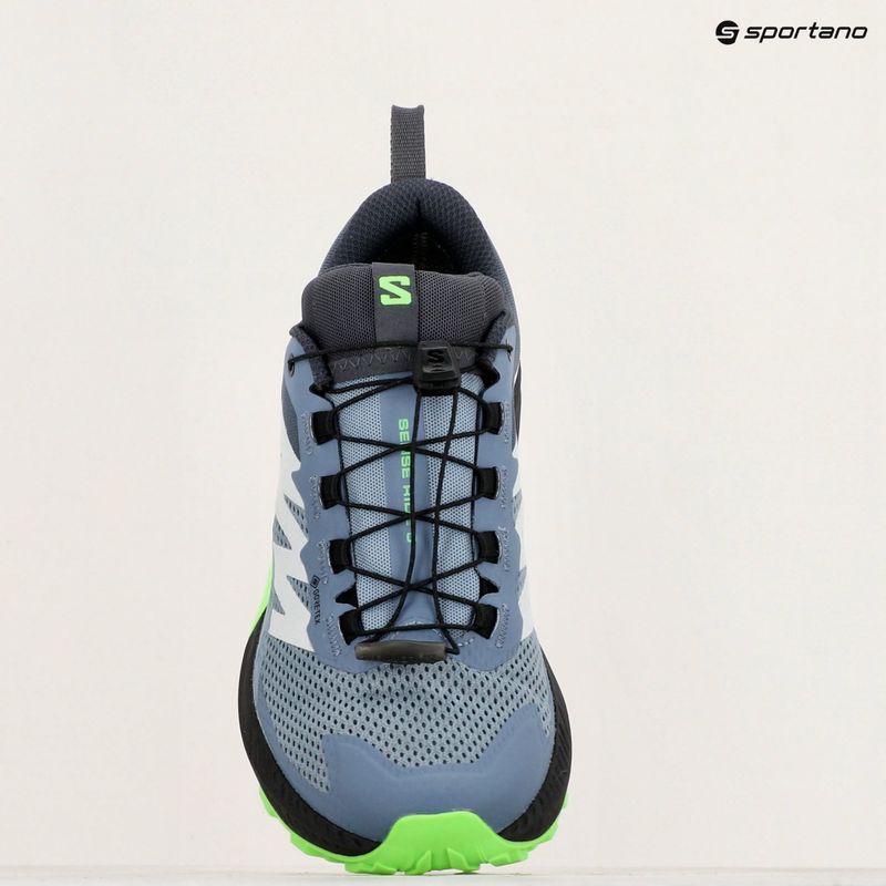 Salomon Sense Ride 5 GTX scarpe da corsa da uomo flint stone/nero/geco verde 12