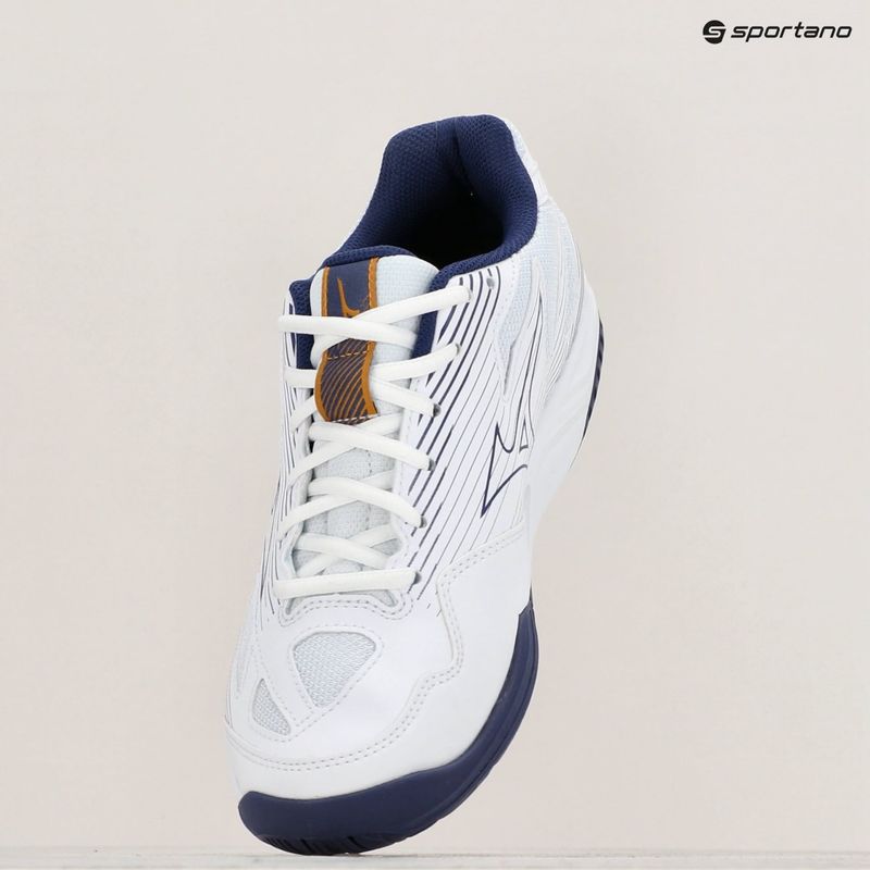 Scarpe da pallavolo da uomo Mizuno Cyclone Speed 4 bianco/blueribbon/mp gold 9