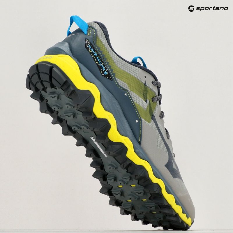 Scarpe da corsa da uomo Mizuno Wave Mujin 9 grigio/oblue/bolt2 (neon) 9