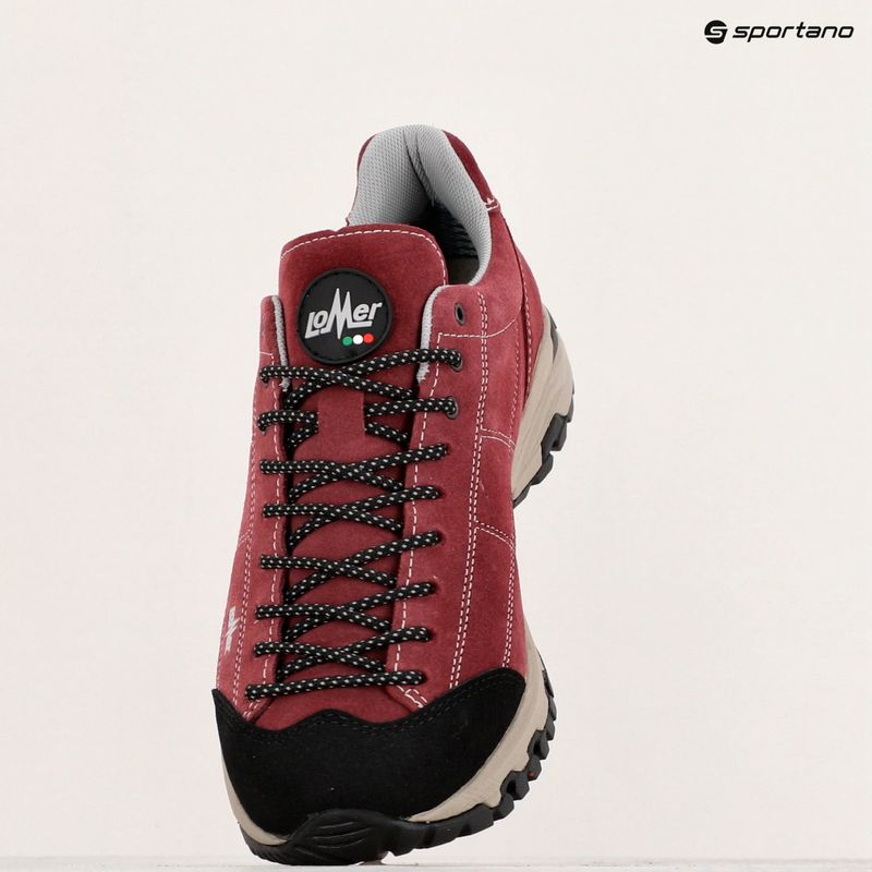 Stivali da trekking da donna Lomer Maipos Mtx Suede cremisi 9