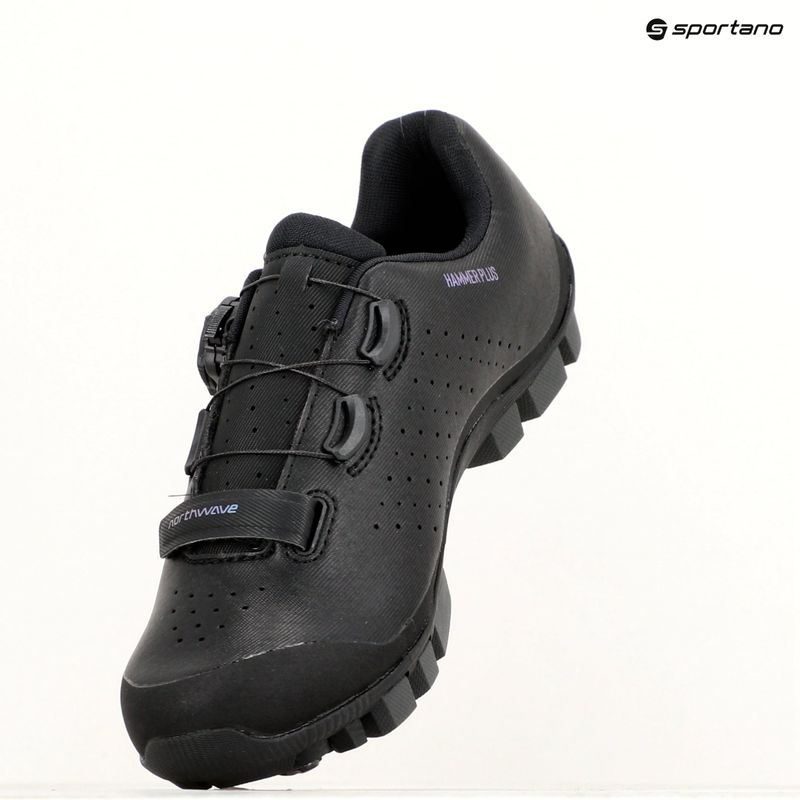 Scarpe da ciclismo MTB da donna Northwave Hammer Plus nero/iridescente 9