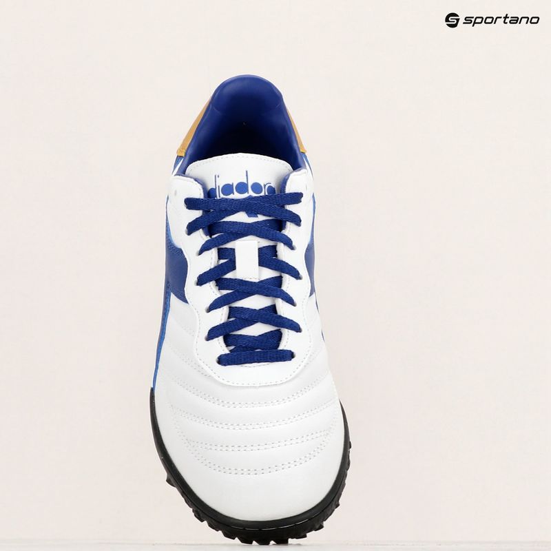 Scarpe da calcio uomo Diadora Brasil 2 R TFR bianco/blu/oro 11