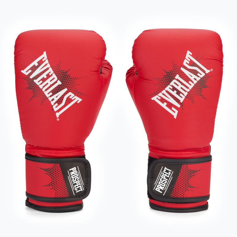 Everlast junior Pu Prospect Gloves guantoni da boxe per bambini rosso EV4600