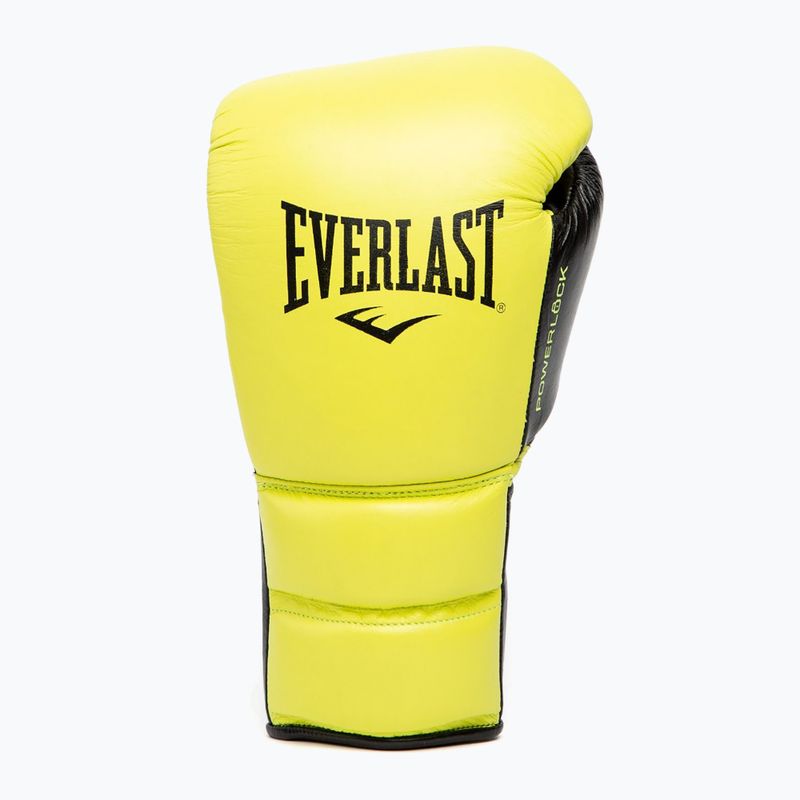 Everlast Powerlock 2 Laced Pro Training guantoni da boxe giallo neon 8
