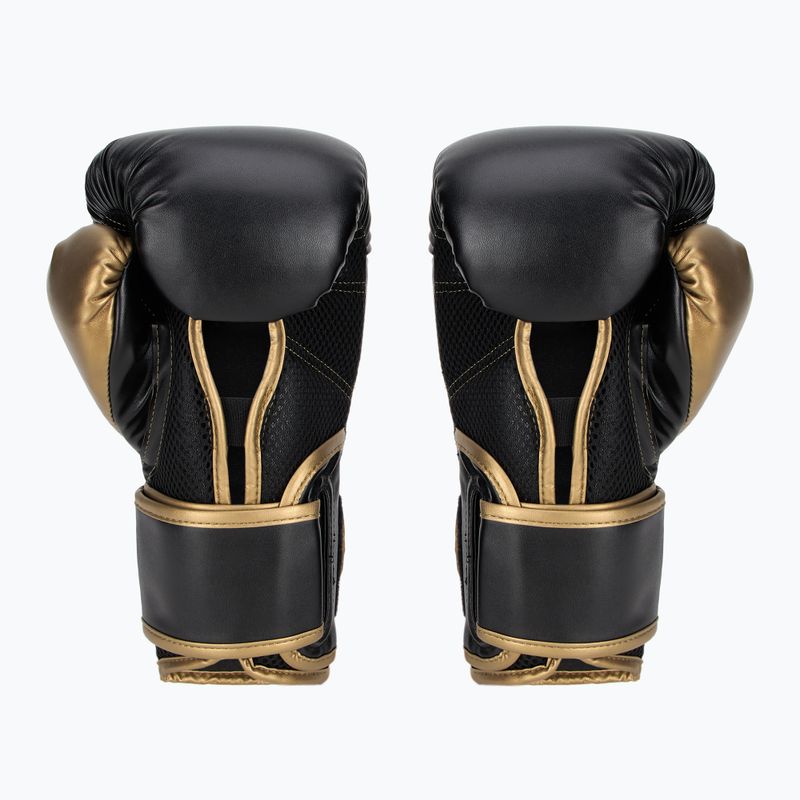 Guanti da boxe Everlast Powerlock 2 nero/oro 3